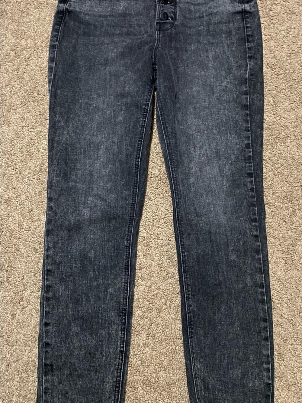 Old Navy Women's Skinny Jeans in Washed Charcoal Black